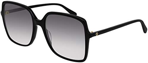 Gucci GG0544S 001 Black GG0544S Square Sunglasses Lens Category 2 Size 57mm