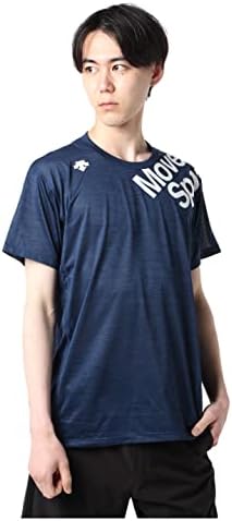Descente DMMTJA54 Men's Short Sleeve Shirt, T-Shirt, Sweat Absorbent, Quick Drying, Stretch, High Breathability, Training