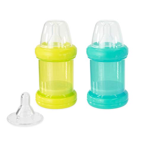 Sassy 2pk Baby Food Nursers- 3 Nipples, Multi