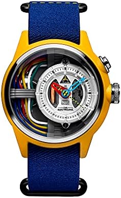 The Electricianz Cable Z - Men’s Watch with Patented LED Lighting System, Swiss Designed, Stainless Steel Case, NATO Strap