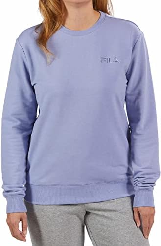 Fila Womens Midweight French Terry Crewneck Long Sleeve Sweatshirt