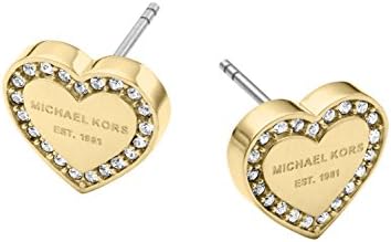 Michael Kors Gold-Tone Stud Earrings for Women; Stainless Steel Earrings; Jewelry for Women