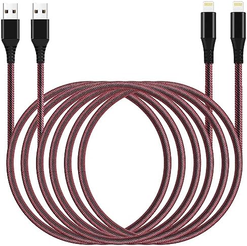 Long iPhone Charger Cable 10 Ft Lightning for Apple Charging Cord 10ft for iPhone 14/13/12/11 Pro/X/Xs Max/XR/8 Plus/7/6/5/SE,for IPad USB Charge Wire 10 Foot 2Pack