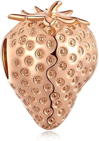 Love Coffee and Champagne Drink Charms, 925 Sterling Silver Coffee Cup Wine Glass Pineapple Beverage Strawberry Charms, Ice Cream Cone,Cocktail Goblet,Corn,Mushroom,Candy Pendant for Women Bracelet