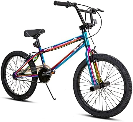 JOYSTAR Gemsbok 20 Inch BMX Bike for Kids Ages 7 Year and Up, Freestyle Kids' Bicycles for Boys Girls Beginner Level Riders, Dual Hand Brakes, Single Speed Kids Bike, Multiple Colors