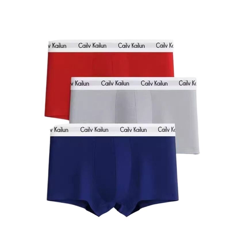 CK & Ljrltho Men Underwear Men's Underwear Student Men Cotton Boxer Briefs Underpants Sports