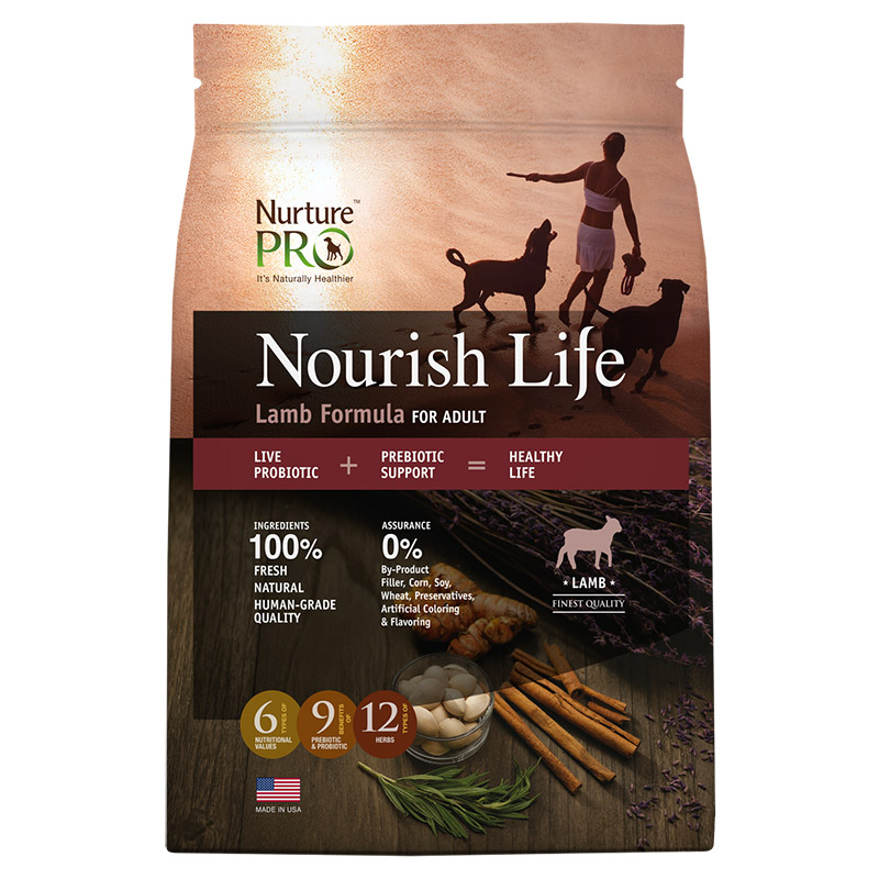 Nurture Pro Nourish Life Lamb Dog Food 26lbs