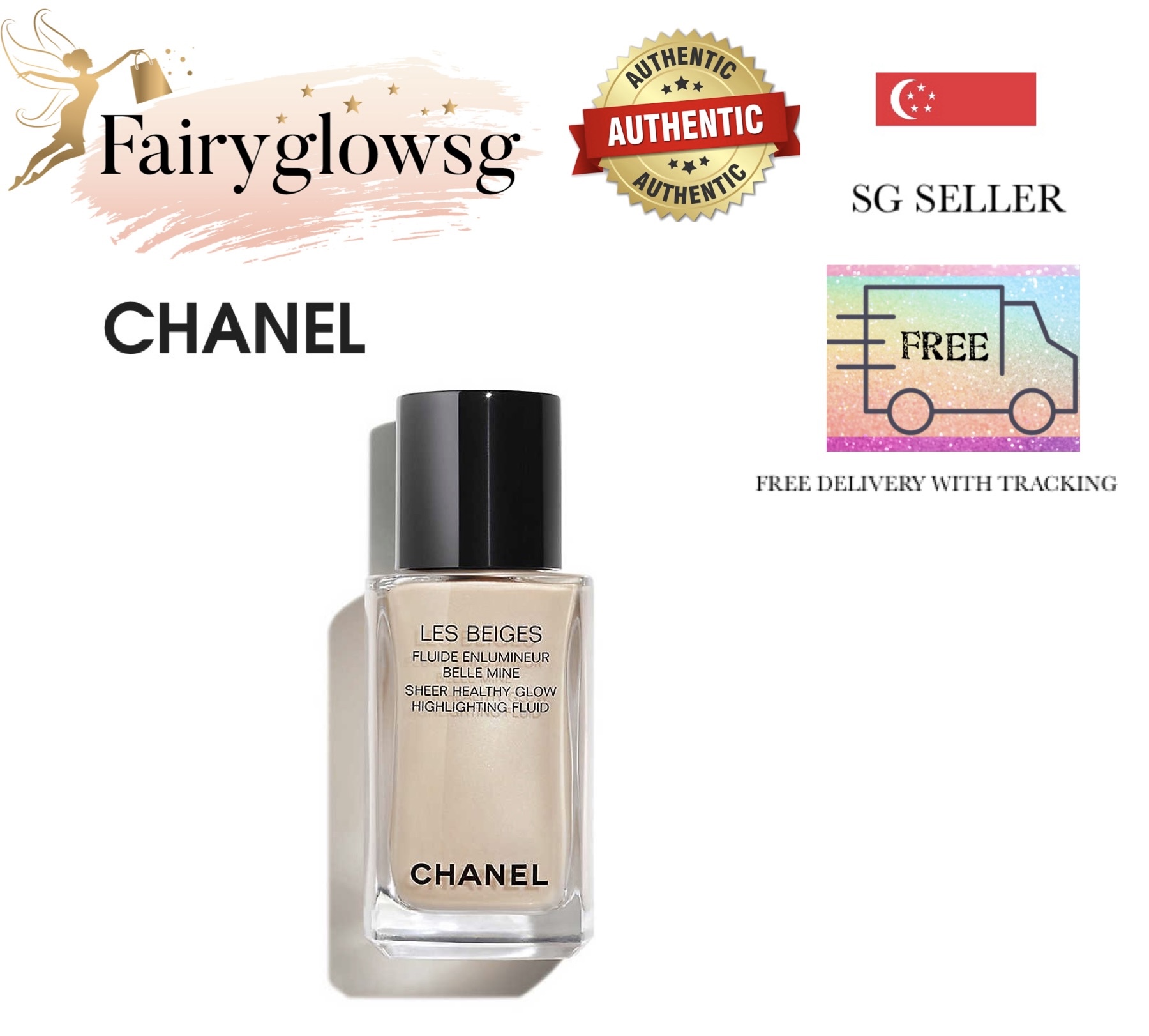 ⭐️AUTHENTIC⭐️ LES BEIGES Sheer Fluid Highlighter CHANEL
