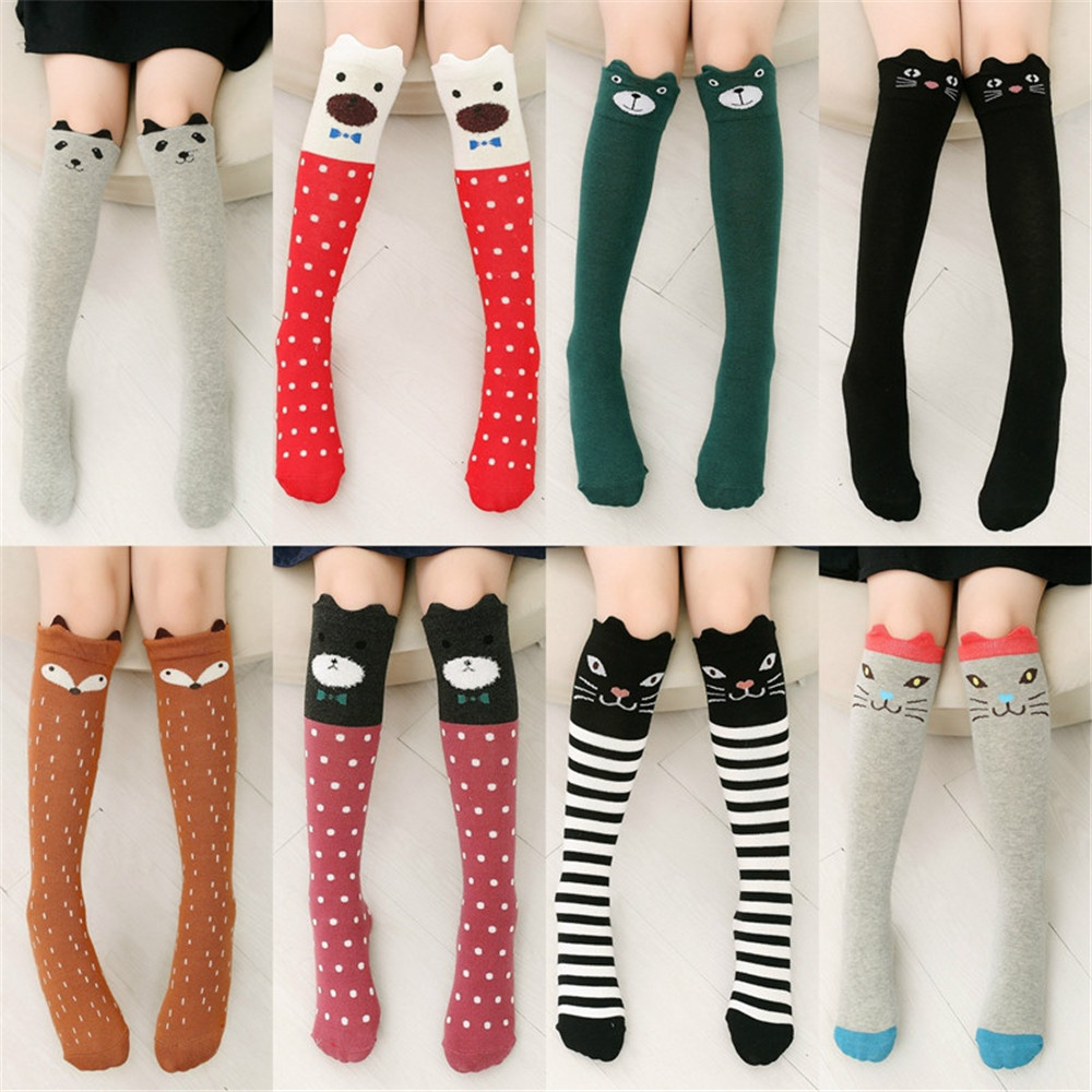 Girl Socks 3-12 Years Old Cotton New Summer Version Long Tube Princess Children&#39;s Knee Socks Kids Dance Socks