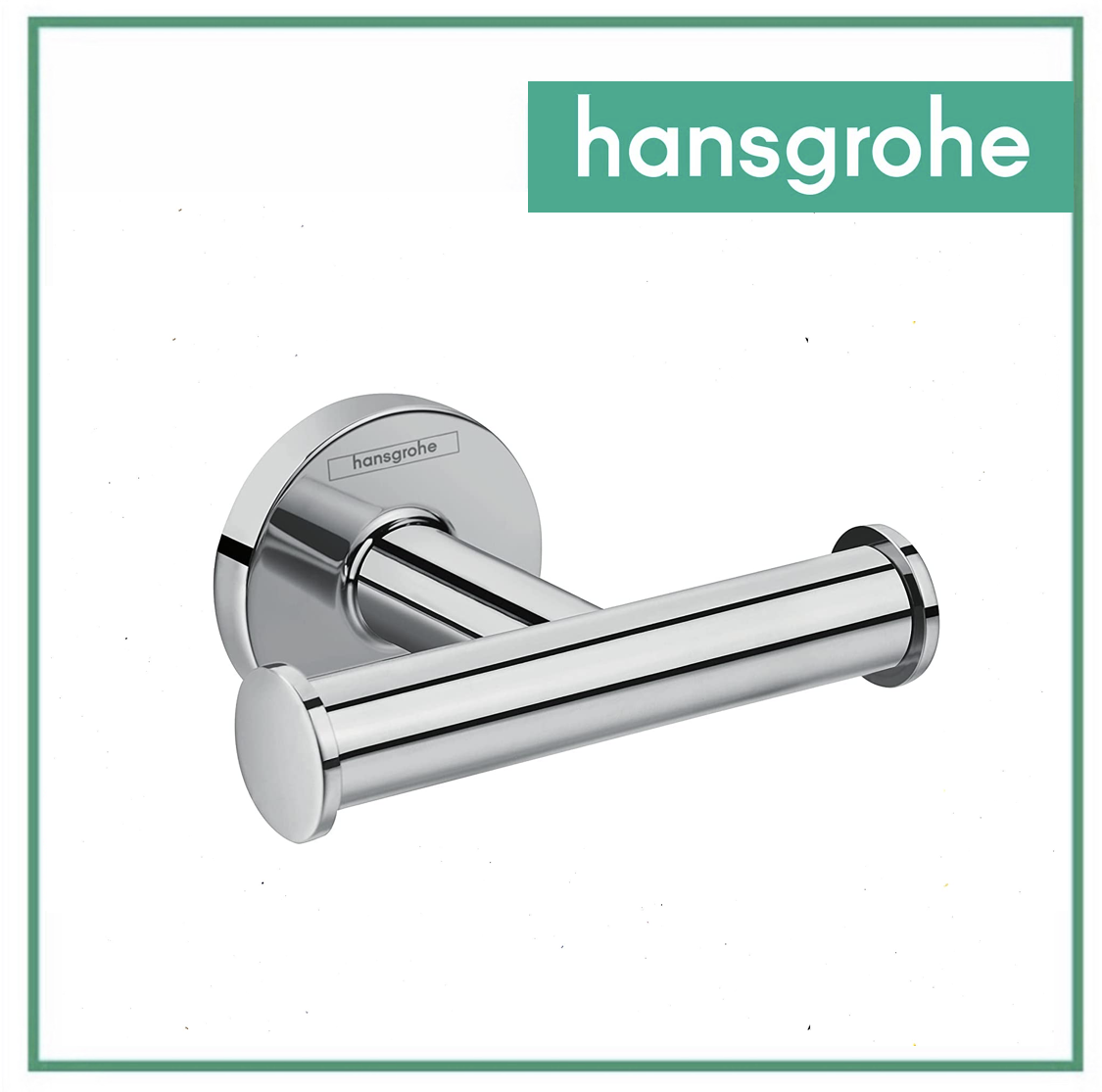 hansgrohe Logis Universal Double Towel Robe Hook (Chrome)