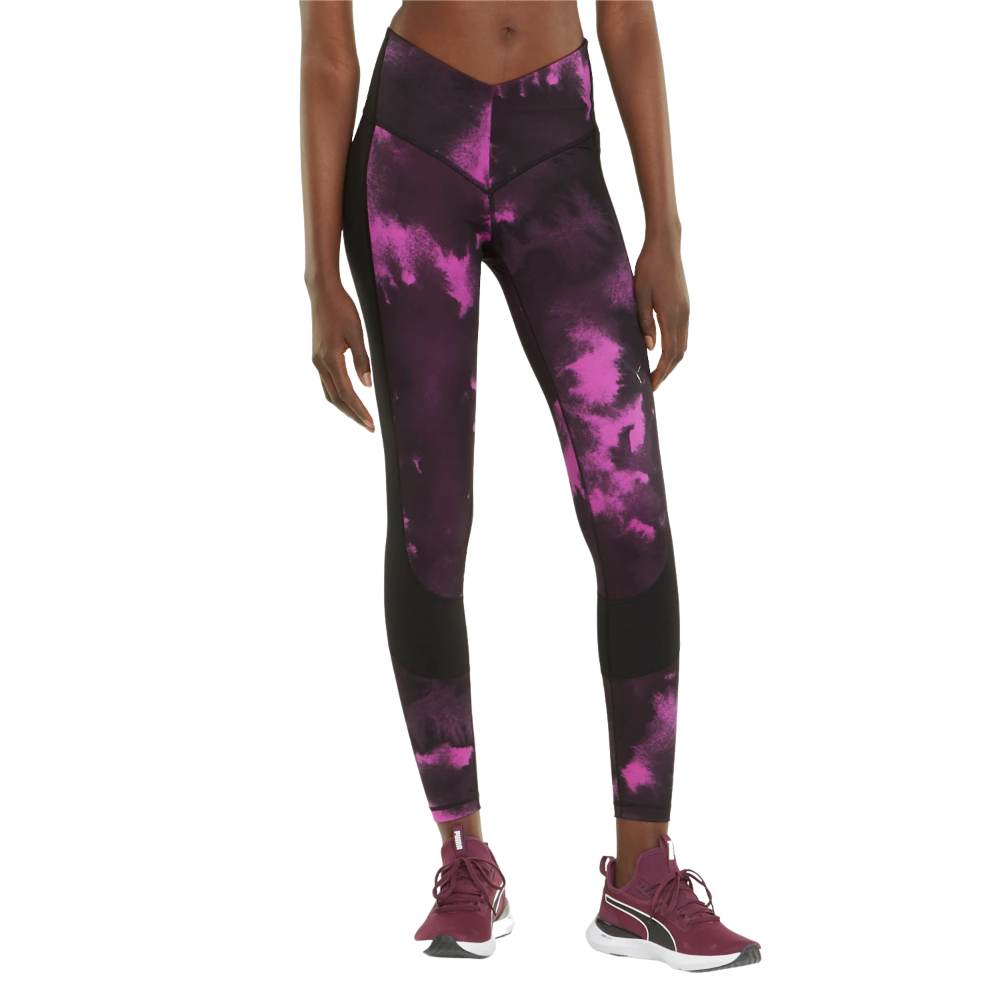 PUMA Printed EVERSCULPT High Waist 7/8 Leggings - Women Sports Training tights (Purple) 52160613