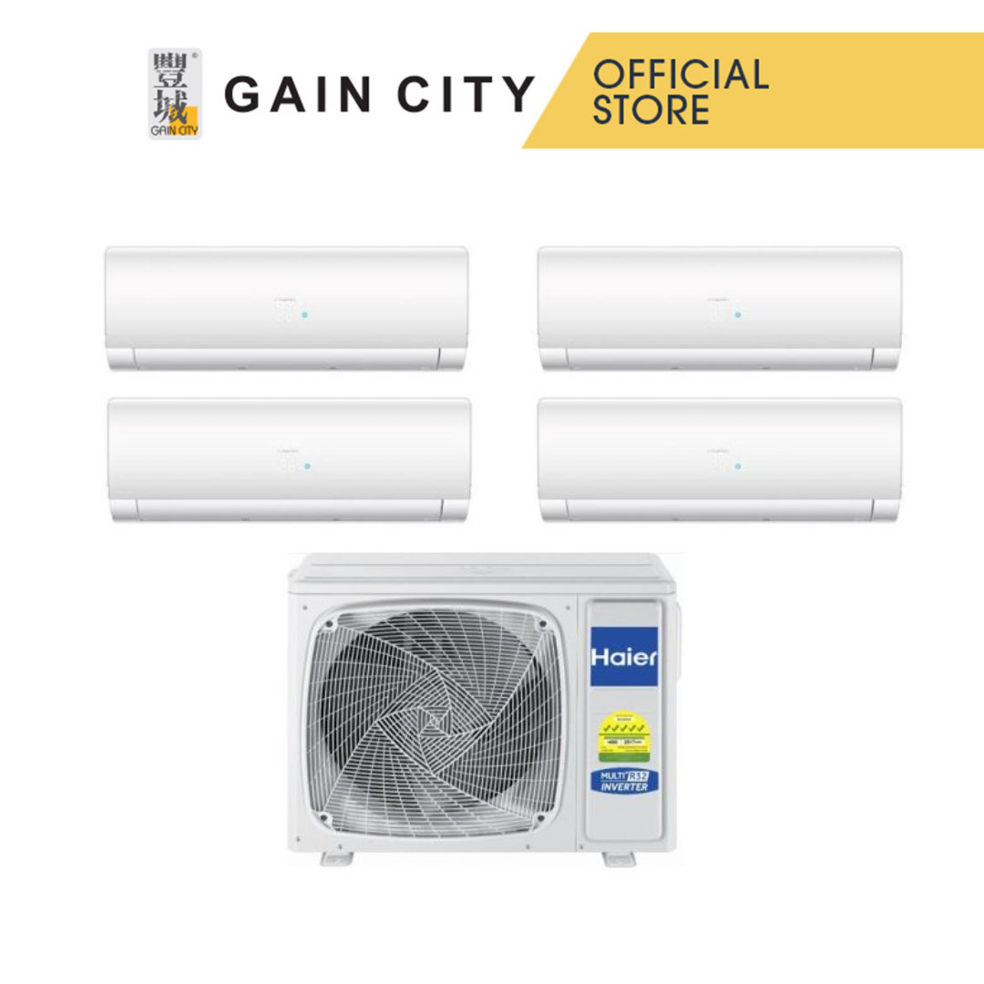 HAIER SYSTEM 4 AIRCON-5 TICKS 4U80SH1SRA/3XAS25S2SF2FA2/1XAS71S2SF2FA2