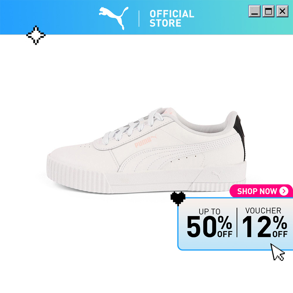 [NEW] PUMA Carina Leather Women's Sneakers (White)