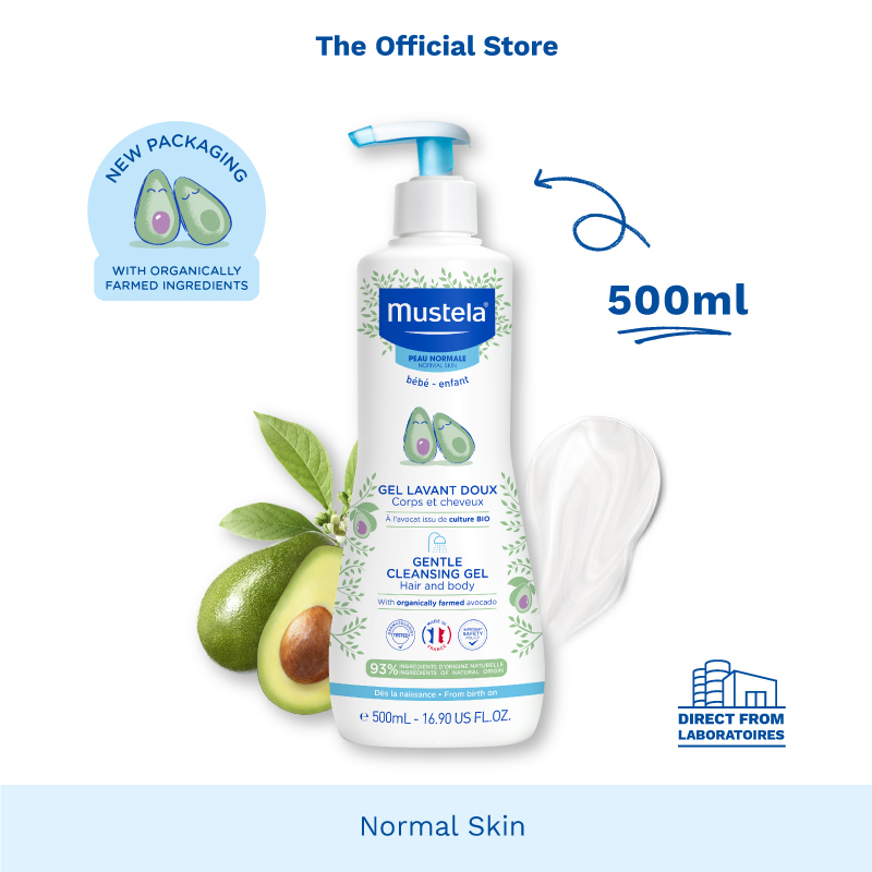 Mustela 750ml Gentle Cleansing Gel for Hair & Body [Normal Skin][Bath Time] (exp 07/2026)