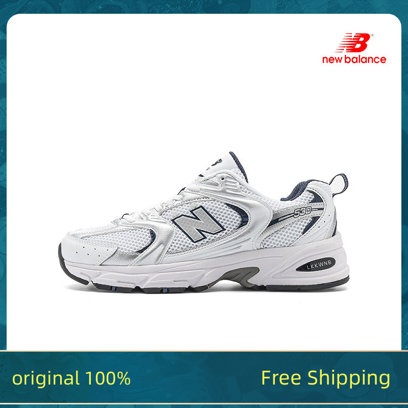 New Balance 530 original NB530 for men and women Casual Jogging shoes sneakers Sports Running shoes Black and white