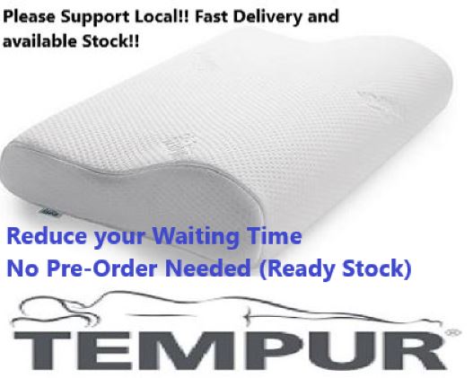 Cheapest 100% AUTHENTIC JP US TEMPUR® TEMPUR-PEDIC Original Ergonomic Neck Pillow [JP Import]- L size [Brand New and Authentic] [READY STOCK][FAST DELIVERY] [PILLOW COVER FOR PURCHASE AS WELL]