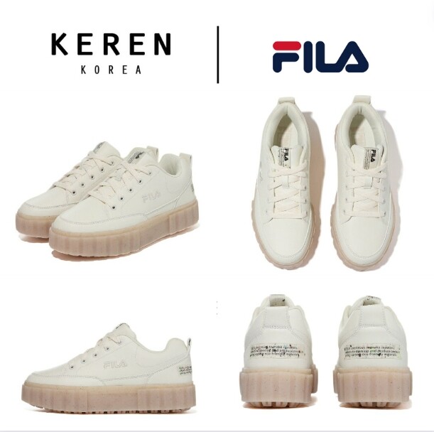 Fila korea 100% Authentic Sand Blast Row CV Sneakers 1XM01787E Men's and Women's Sneakers shipping by KERENKOREA