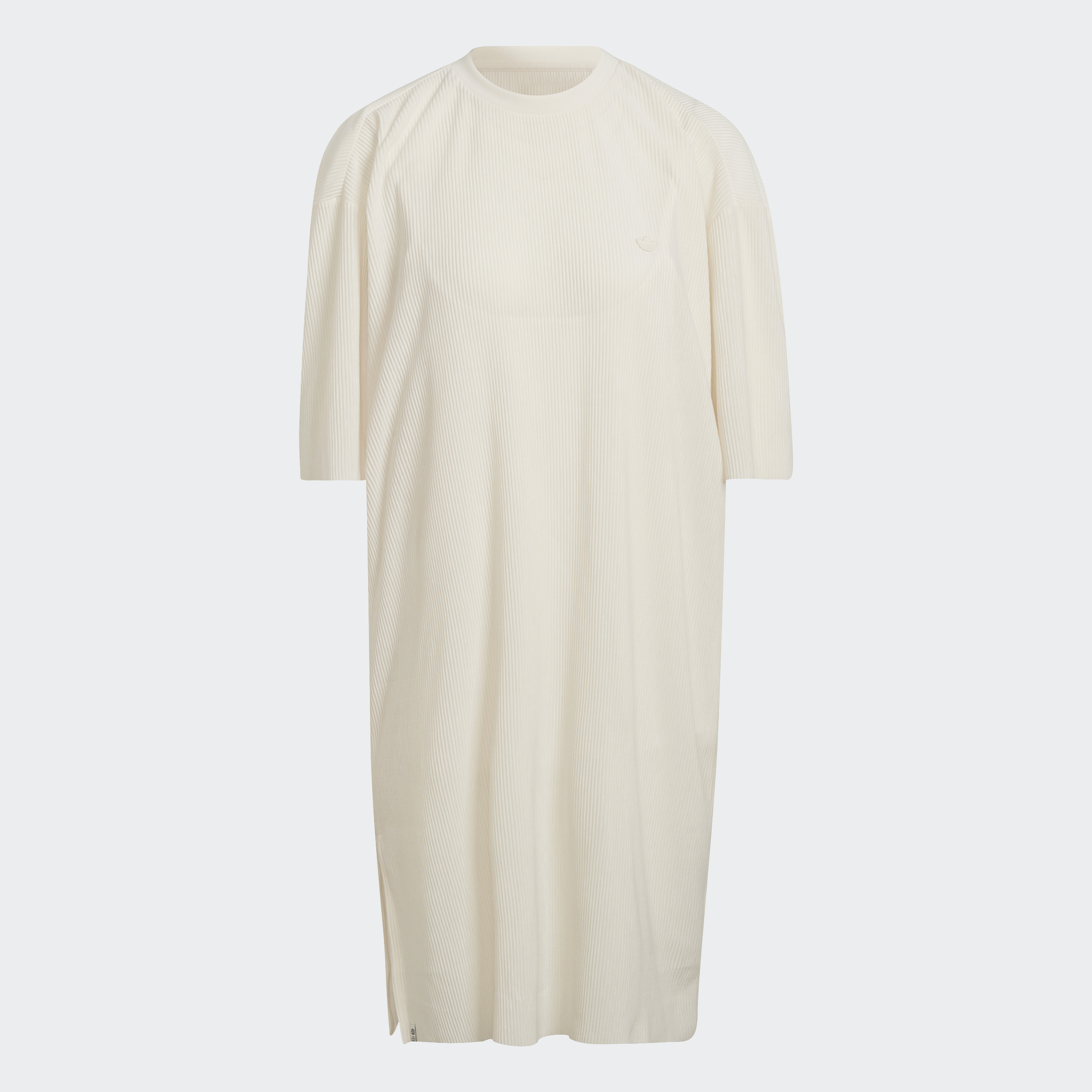 adidas Lifestyle Adicolor Plissé Tee Dress Women Beige HF7547